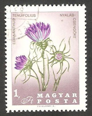 1882 - 150 Anivº de la muerte del botánico Pal Kitaibel, flor edraianthus tenuifolius