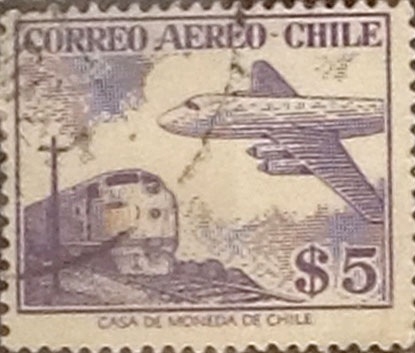 Intercambio 0,20 usd 5 pesos 1956