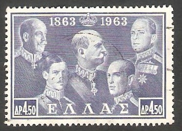 783 - George I, Constantino I, Alexander I, George II y Paul I
