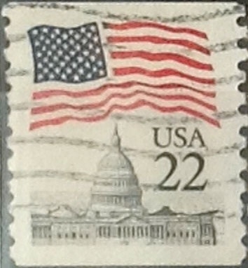 Intercambio 0,20 usd 22 cents. 1985