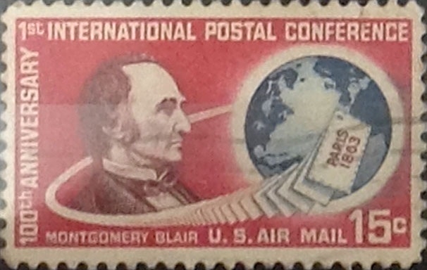 Intercambio 0,55 usd 15 cents. 1963