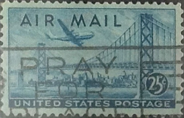 Intercambio 0,20 usd 25 cents. 1947