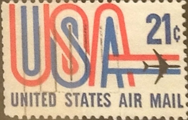 Intercambio 0,20 usd 21 cents. 1971