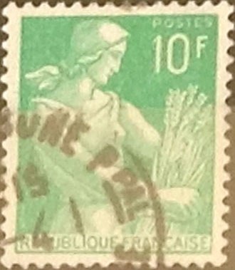 Intercambio jn 0,20 usd 10 francos  1959