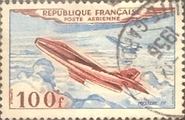 Intercambio 0,20 usd 100 francos 1954