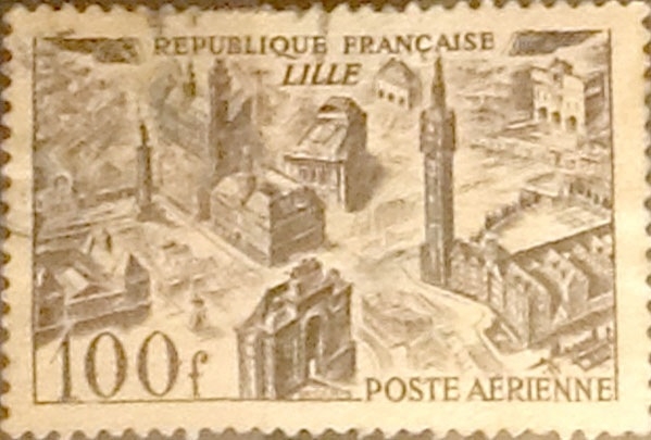 Intercambio 0,40 usd 100 francos 1949