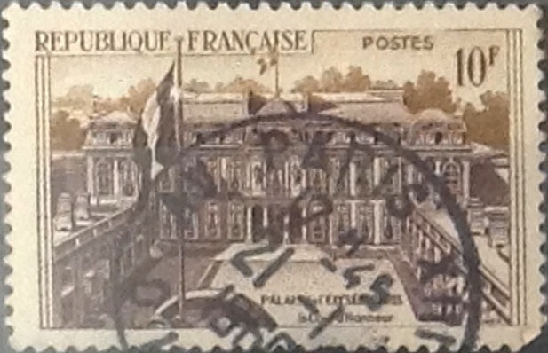 Intercambio 0,20 usd 10 francos  1957