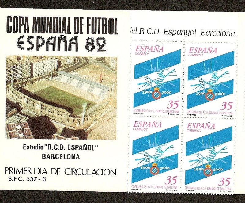 Fútbol -Centº R.C.D. Espanyol - en SPD antigüo estadio de Sarría
