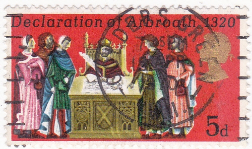 declaración de Arbroath-1320 sobre la independencia de Escocia