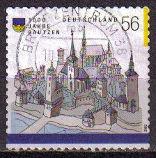 ALEMANIA 2002 Michel 2232 SELLO 1000 ANIVERSARIO CIUDAD BAUTZEN USADO