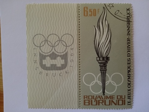 Burundi - Winter Olympic Games Innsbruck 1964 - Olympic torch