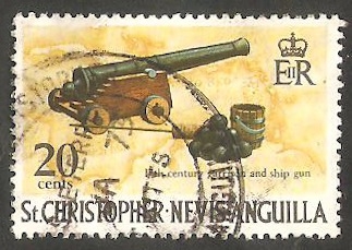 St. Christopher-Nevis-Anguilla - 229 - Cañón del siglo XVII