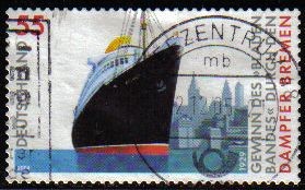 ALEMANIA 2004 Scott 2288 Sello Barco Bremen Steamer 55 Usado Michel 2412 Allemagne Duitsland Germani