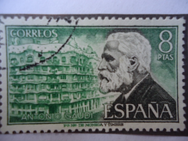 Ed:2241- Personajes Españoles- Arquitecto:Antonio Gaudi y Cornet