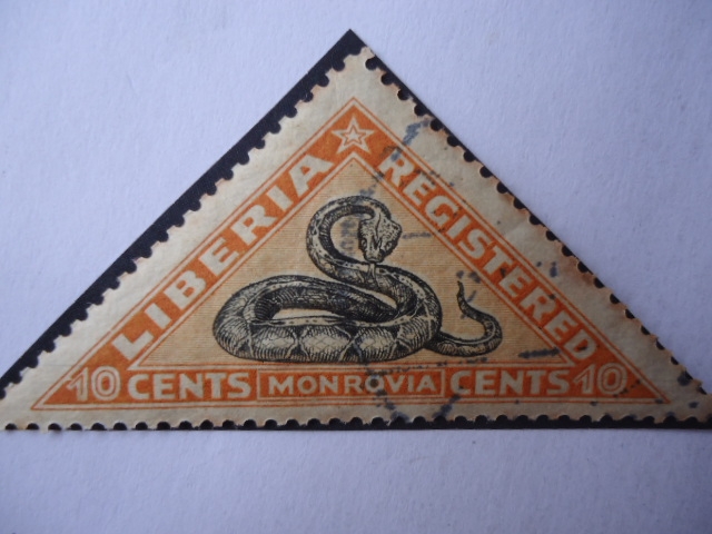 Serpiente (Monrovia)-(Serie de 5 sello) 