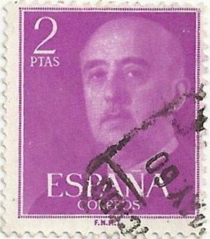 (94).SERIE BÁSICA FRANCO. VALOR FACIAL 2 Pts. EDIFIL 1158