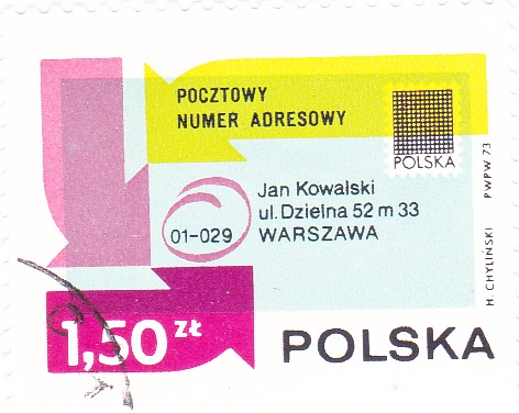 codigo postal en Polonia