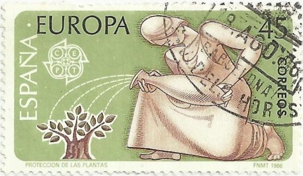 SÉRIE EUROPA-CEPT 1986. PROTECCIÓN DE LAS PLANTAS. EDIFIL 2848