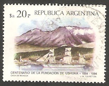 1441 - Puerto de Ushuaia, y Corbeta Parana