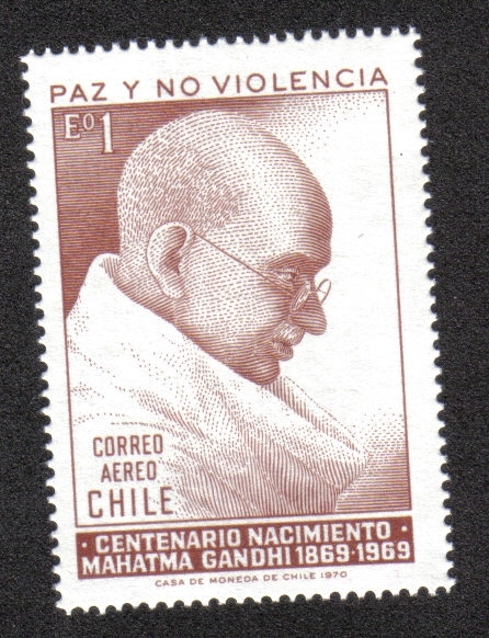 100 cumpleaños de Mahatma Gandhi (1869-1948)