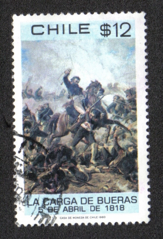 La Carga de Burreas 5 de abril de 1818