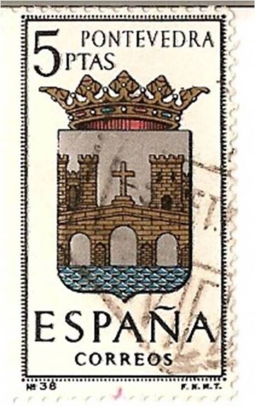 España Correos / Pontevedra / 5 pecetas