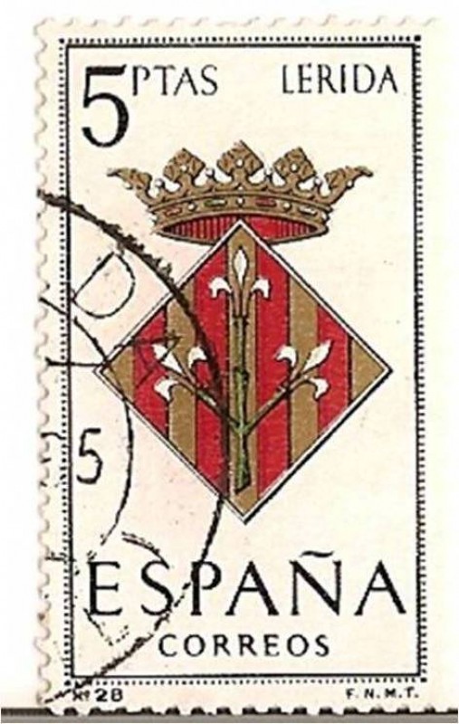 España Correos / Lerida / 5 pecetas