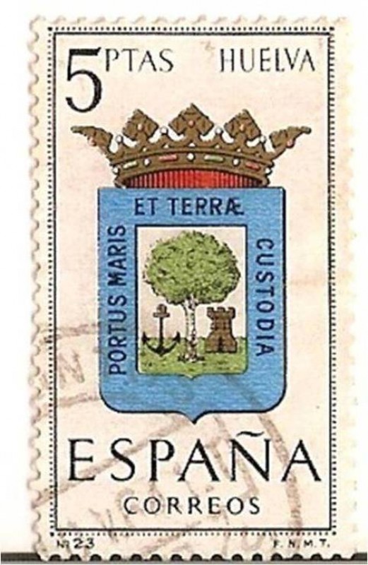 España Correos / Huelva / 5 pecetas