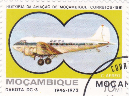 DAKOTA DC-3 -historia de la aviación de Mozambique