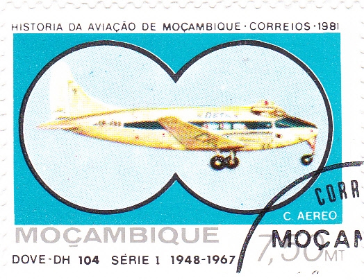DOVE-DH 1104-historia de la aviación de Mozambique