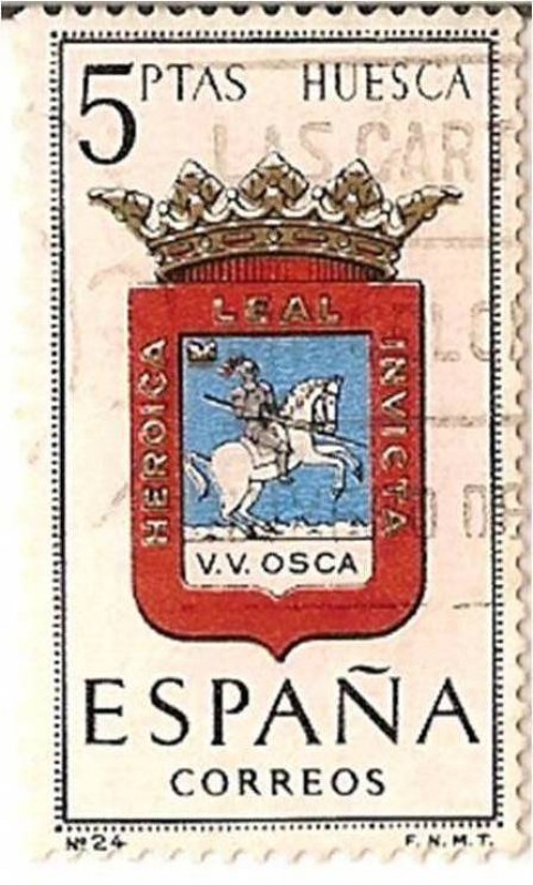 España Correos / Huesca / 5 pecetas
