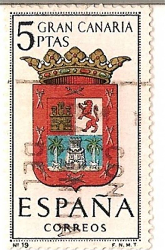 España Correos / Gran canaria / 5 pecetas