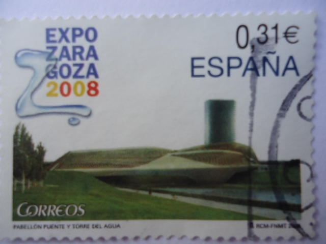Ed: 4391 - Expo Zaragoza 2008 -. Pabellón Puente y Torre del Agua.