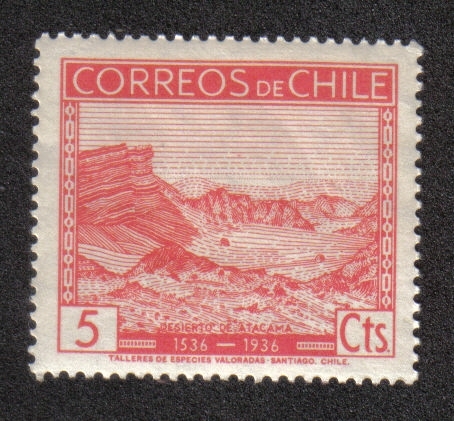 400th anniv. of the discovery of Chile by Diego de Almagro