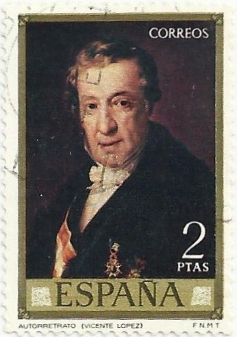 AUTORRETRATO. VICENT LÒPEZ PORTAÑA. EDIFIL 2147