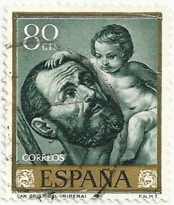JOSEP RIBERA, EL ESPAÑOLETO. SAN CRISTOBAL. EDIFIL 1501