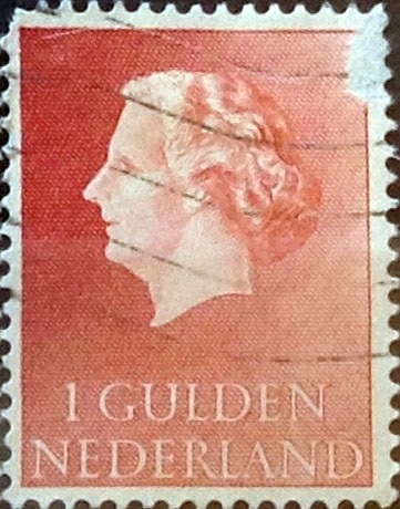 Intercambio 0,20 usd 1 gulden 1954