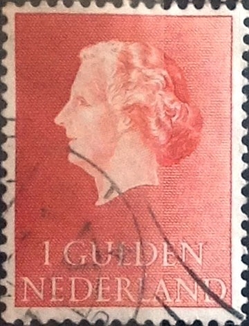 Intercambio 0,20 usd 1 gulden 1954
