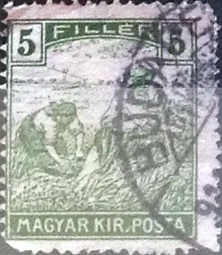 Intercambio 0,20 usd 5 filler 1916