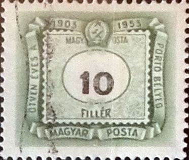 Intercambio 0,20 usd 10 filler 1953