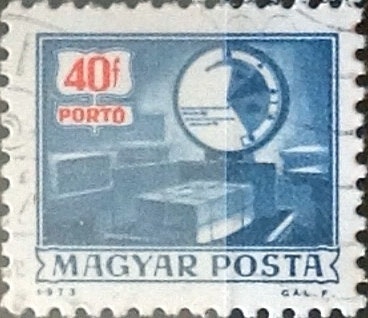 Intercambio 0,20 usd 40 filler 1973