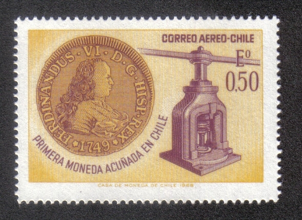 Primera Moneda Acuñada en Chile