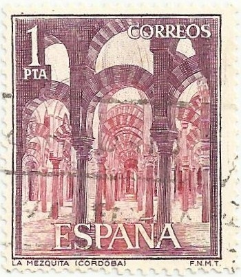 (55).PAISAJES Y MONUMENTOS. LA MEZQUITA DE CÓRDOBA. EDIFIL 1549