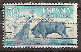 ESPAÑA SEGUNDO CENTENARIO USD Nº 1267 (0) 50P AZUL CELESTE TOROS