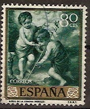 ESPAÑA SEGUNDO CENTENARIO USD Nº 1274 (0) 80C VERDE MURILLO