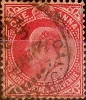 Intercambio 0,20 usd 1 anna 1902