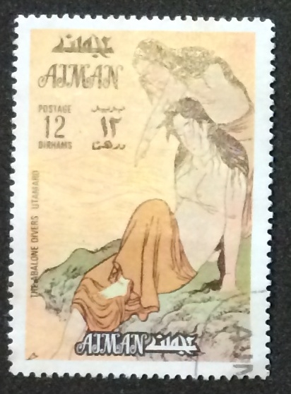 AJMAN-The abalone divers-Utamaro