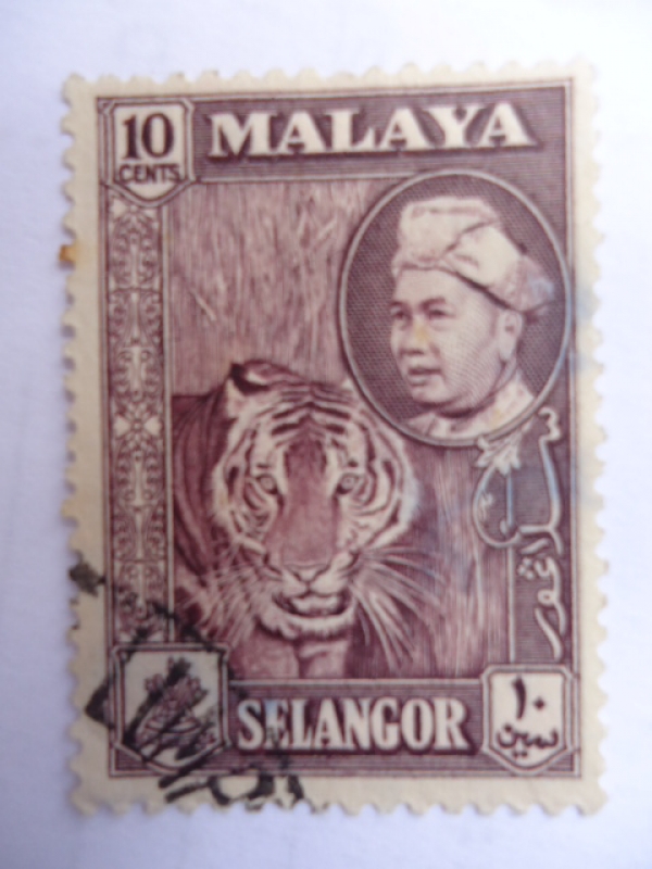 Estado Selangor-Sultan Hisam-Din Alam Shah (yv/72- Scott/107)   