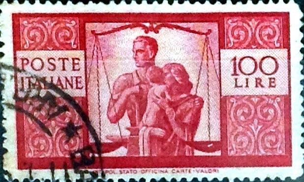 Intercambio 0,85 usd 100 liras 1946