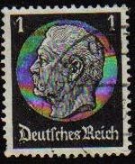 DEUTSCHES REICH 1933 Scott415 SELLO 85 Cumpleaños de Von Hindenburg Usado ALEMANIA Michel512